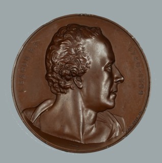 John Bacon, R.A., Art Union of London medal, 1864. Creator: Joseph Wyon.