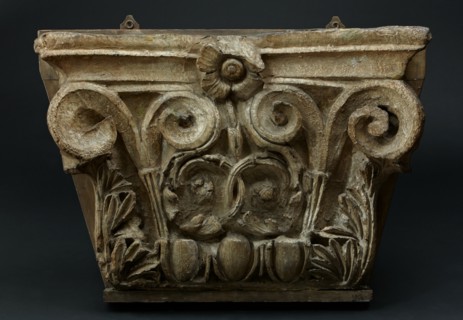 Architectural cast: Corinthian pilaster capital. Creator: Unknown.