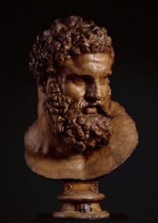 Cast of the Head of the Farnese Hercules, (19th century?). Creator: Unknown.