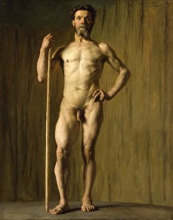 Academic study of a male nude, 1876. Creator: Pascal Adolphe Jean Dagnan-Bouveret.