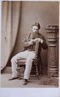 W. Holman Hunt, c1864. Creator: London Stereoscopic & Photographic Co.