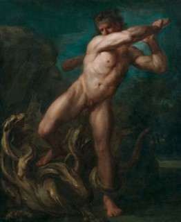 Hercules and the Hydra, 18th century. Creator: George Michael Moser.