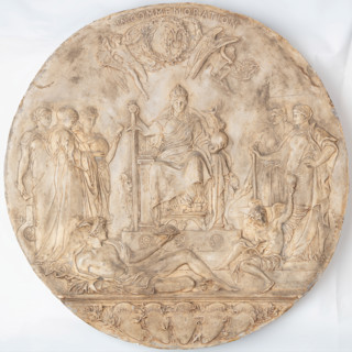 Model for Jubilee Medal, 1887. Creator: Frederic Leighton.