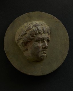 Cast of right profile of participant in sacrificial procession. Creator: Unknown.