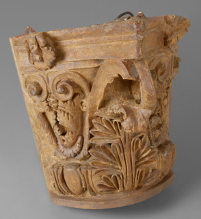Cast of Corinthian-type capital, late 18th century-early 19th century. Creator: Unknown.