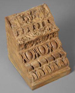 Cast of a corner of cornice, Domitian's Palace, late 18th century. Creator: Unknown.
