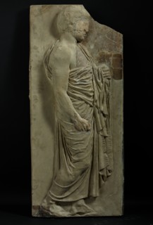 Cast of marshal from East frieze of Parthenon (figure 48 of Slab VI), 19th century. Creator: Unknown.