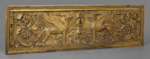 Cast of front panel of sarcophagus with griffins, late 18th century-early 19th century. Creator: Unknown.