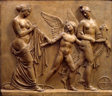 Love between Beauty and Fortune, before 1866. Creator: John Gibson.