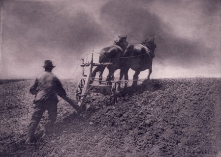 A Stiff Pull, 1890. Creator: Peter Henry Emerson.