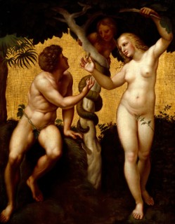 Adam and Eve, (c1508-1511), late 18th century. Creator: Giuseppe Cades.