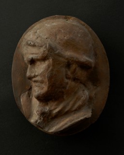 Cast of the head of a wounded Roman auxiliary, AD 106-113. Creator: Unknown.