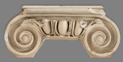 Cast of one side of an ionic column capital, 19th century. Creator: Unknown.