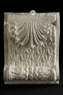 Cast of modillion decorated with a palmette at its base, late 18th or early 19th century. Creator: Unknown.