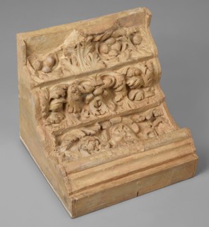 Cast of impost of interior passage between main and side arches, late 18th century-early 19th cent. Creator: Unknown.