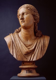 Head of Niobe from Niobe Group, (Roman version of Greek original), (c2nd century ), c19th century.. Creator: Unknown.