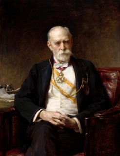 Portrait of Sir Edward Poynter, Bt., P.R.A, 1911. Creator: Arthur Stockdale Cope.