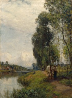 The Banks of the River Loing, 1903. Creator: Sir Ernest Albert Waterlow.