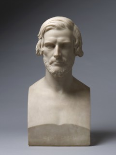 Bust of John Gibson, R.A., 1868. Creator: William Theed.