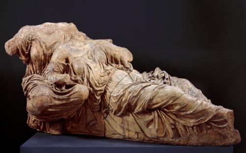 Cast of Aphrodite and Dione...from east pediment of Parthenon,  c438-433 BC, (c1820s).. Creator: Unknown.