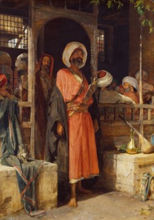 The Door of a Cafe in Cairo, 1865. Creator: John Frederick Lewis.