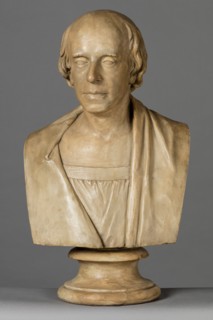 Cast of a bust of John Flaxman, R.A., by 1873. Creator: Unknown.