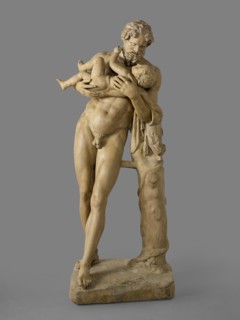 Cast of Silenus with the Infant Bacchus, (c370-300 BC), c1800. Creator: Unknown.