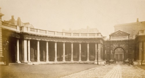 Burlington House, Piccadilly: gateway & east colonnade., c1860s. Creator: Stephen Ayling.