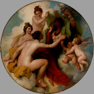 The Graces unveiling Nature, c1779. Creator: Studio of Benjamin West.