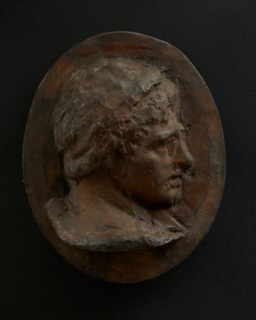 Cast of head of attendant holding ram. Creator: Unknown.
