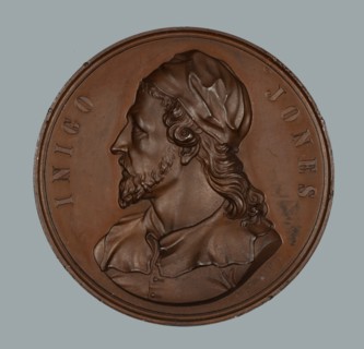 Inigo Jones, Art Union of London medal, 1849. Creator: Charles Frederick Carter.
