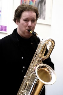 Richard Shepherd, Martin Shaw Quintet, Clocktower Cafe Jazz Club, Croydon, Dec 2025. Creator: Brian O'Connor.