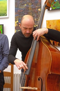 Mirko Scarcia, Martin Shaw Quintet, Clocktower Cafe Jazz Club, Croydon, Dec 2025. Creator: Brian O'Connor.