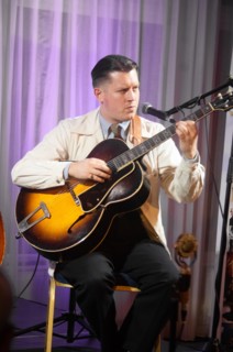 Alex ‘Honey’ Boulton, Adrian Cox Trio, Watermill Jazz Club, Dorking, Surrey, Feb 2026. Creator: Brian O'Connor.