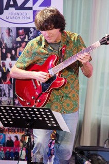 Rob Luft, Arild Anderson Trio, Watermill Jazz Club, Dorking, Surrey, June 2026. Creator: Brian O'Connor.