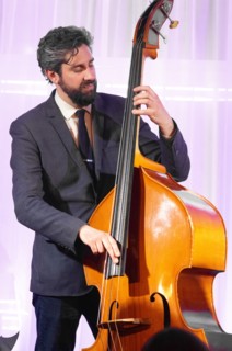 Alex Gilson, Adrian Cox Trio, Watermill Jazz Club, Dorking, Surrey, Feb 2026. Creator: Brian O'Connor.