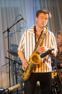 Marius Neset, Marius Neset Quartet, Watermill Jazz Club, Dorking, Surrey, Mar 2026. Creator: Brian O'Connor.