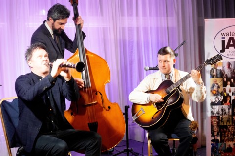 Adrian Cox Trio, Watermill Jazz Club, Dorking, Surrey, Feb 2026. Creator: Brian O'Connor.