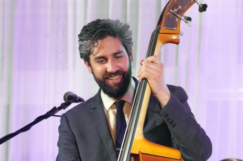 Alex Gilson, Adrian Cox Trio, Watermill Jazz Club, Dorking, Surrey, Feb 2026. Creator: Brian O'Connor.