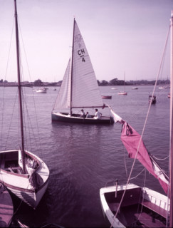 Yachting near Arundel, Sussex, c1955. Creator: Arthur Charles Kirby Ware.
