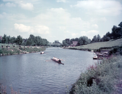 River Severn, Shrewsbury, Shropshire, c1955. Creator: Arthur Charles Kirby Ware.