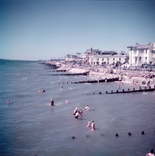 The beach at Bognor, Sussex, c1955. Creator: Arthur Charles Kirby Ware.