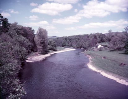 River Tweed near Melrose, The Borders, Scotland, c1955.  Creator: Arthur Charles Kirby Ware.