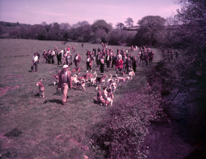 Hunting, Hawley, Somerset, c1955.  Creator: Arthur Charles Kirby Ware.