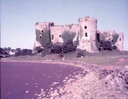 Carew Castle, Pembrokeshire, c1955. Creator: Arthur Charles Kirby Ware.