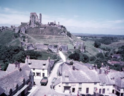 Corfe Castle and village, Dorset, c1955. Creator: Arthur Charles Kirby Ware.