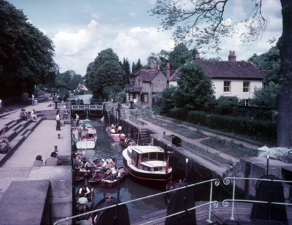 Boulters Lock, near Maidenhead, Berkshire, c1955. Creator: Arthur Charles Kirby Ware.