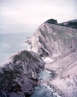 Landslide at Lulworth Cove, Dorset, c1955. Creator: Arthur Charles Kirby Ware.