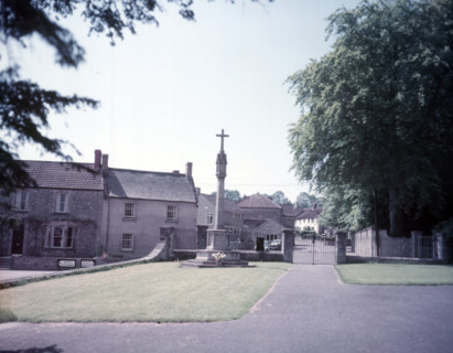Memorial Cross, Wedmore, Somerset, c1955.  Creator: Arthur Charles Kirby Ware.