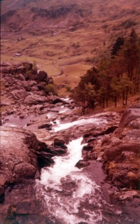 Ogwen Falls, Caernarvon, Wales, c1955.  Creator: Arthur Charles Kirby Ware.